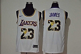 Lakers 23 Lebron James White Player Name Nike Swingman Fashion Jersey,baseball caps,new era cap wholesale,wholesale hats